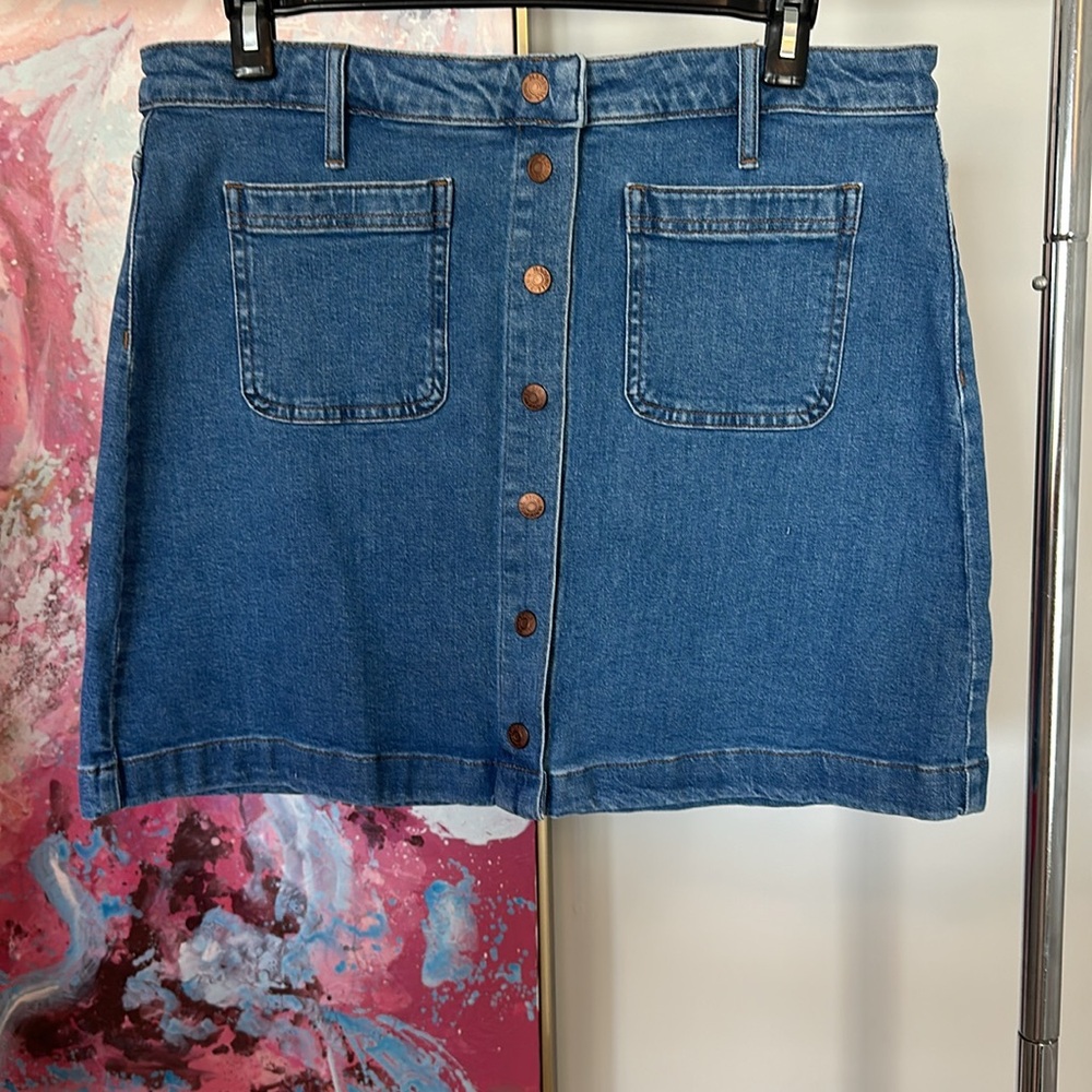 Madewell denim skirt